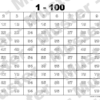1000er Tafel auf 10 DIN A4 Seiten in 100er Schritten - schwarz weiss - weiße Zahlen – Bild 2