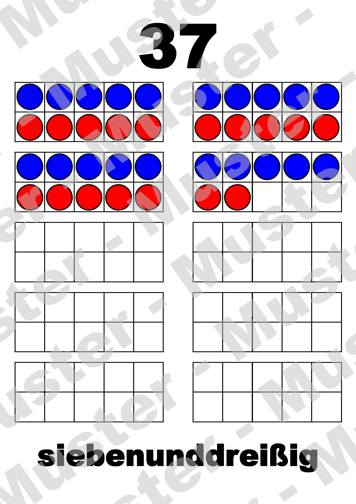 Zahlenkarten 1-100 – Spielerisches Zahlenlernen mit Legeplättchen – Bild 3