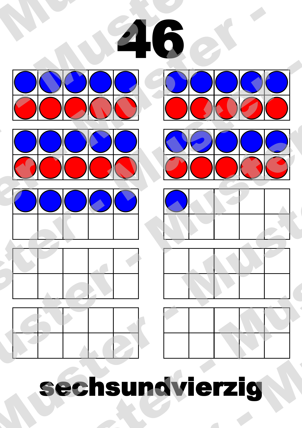Zahlenkarten 1-100 – Spielerisches Zahlenlernen mit Legeplättchen – Bild 4