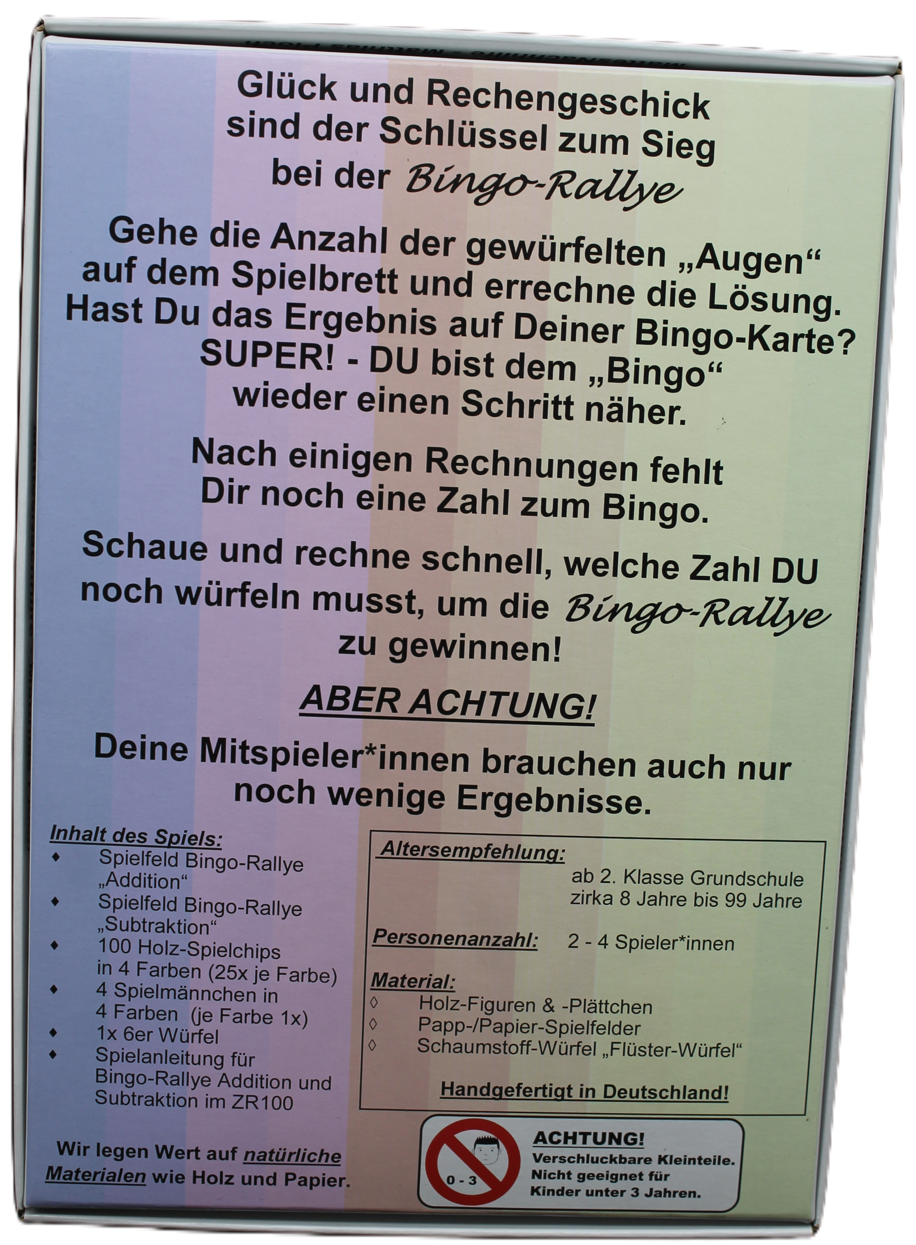 Bingo Rallye Strich Rechnung ZR 100 – Bild 2