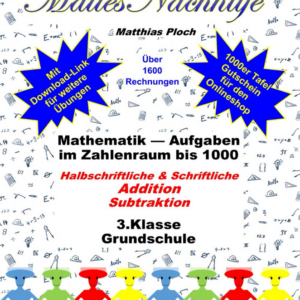 Buch - Mathe-Aufgaben Addition-Subtraktion 3. Klasse Grundschule